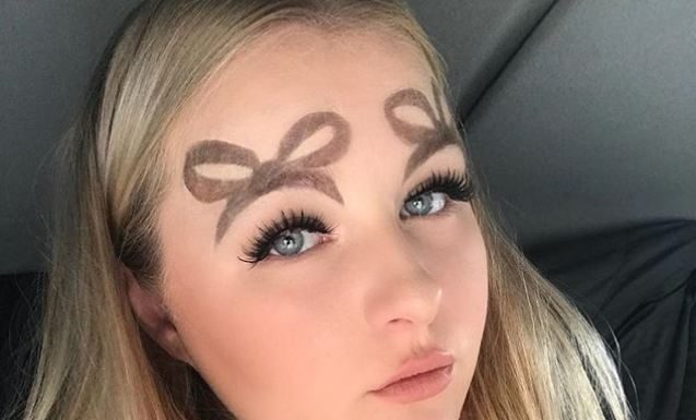 Pentljaste obrvi nov Instagram trend?