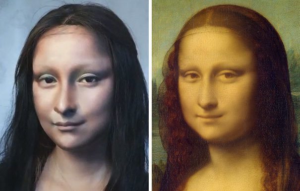 Kitajska umetnica ličenja se takole spremeni v Mona Liso