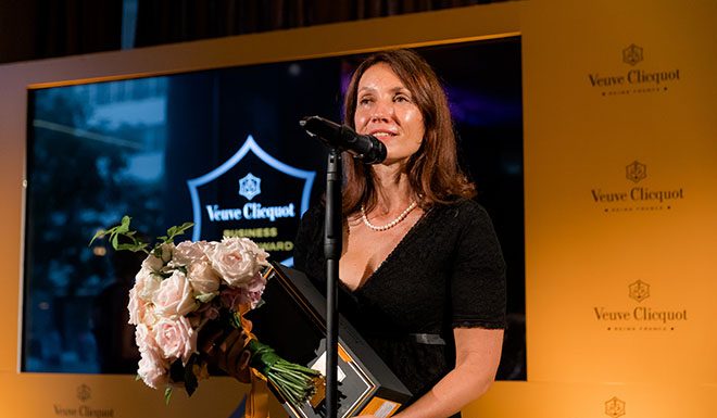 Slovenska finalistka za regijsko nagrado Veuve Clicquot Business Woman Award 2018 je Irena Fonda