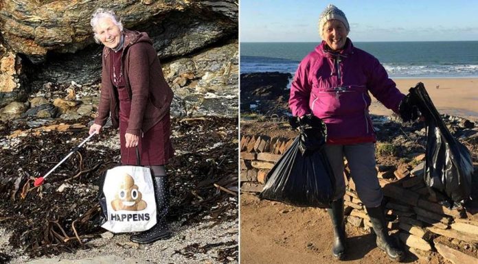 70-letnica v enem letu očistila 52 plaž