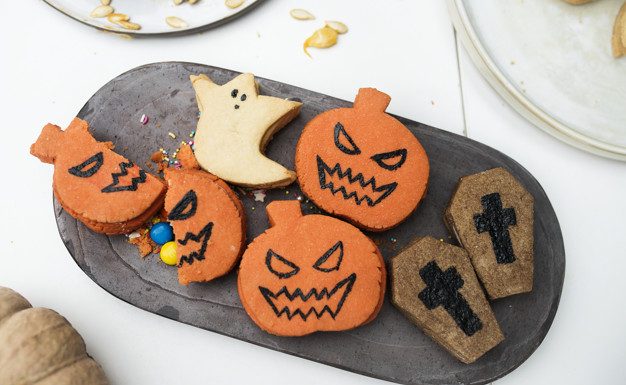Recept: LCHF Halloween piškoti