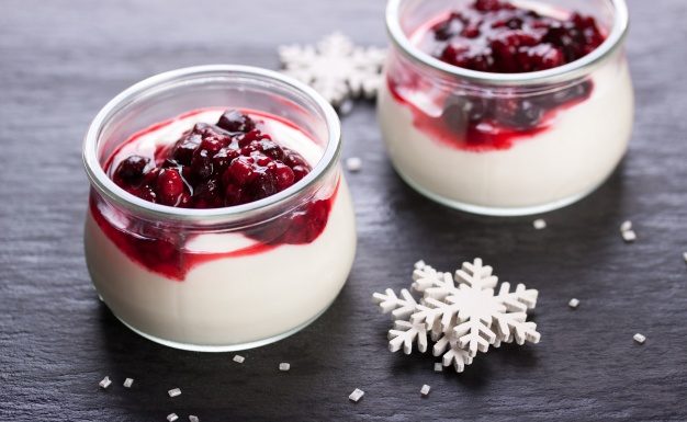 Recept: Božična panna cotta