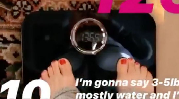 Zvezdnica ni bila navdušena, ko je po novem letu stopila na tehtnico