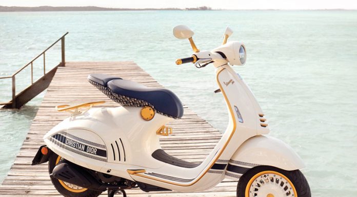 To bo rezultat sodelovanja modne hiše Christian Dior in Vespe