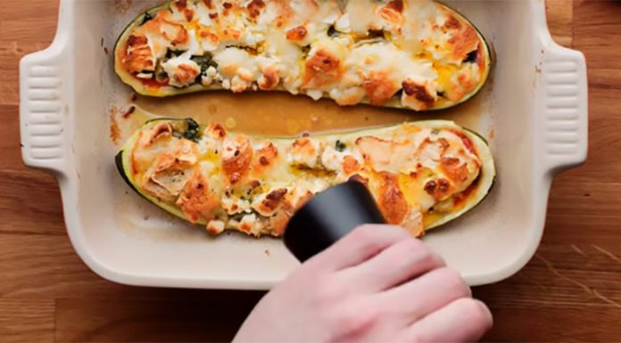 Recept: LCHF/Keto zucchini pizza s kozjim sirom