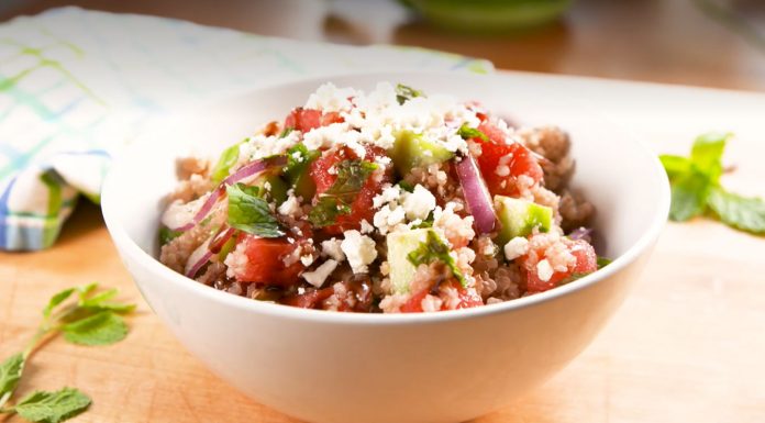 Recept: Solata z lubenico in kvinojo