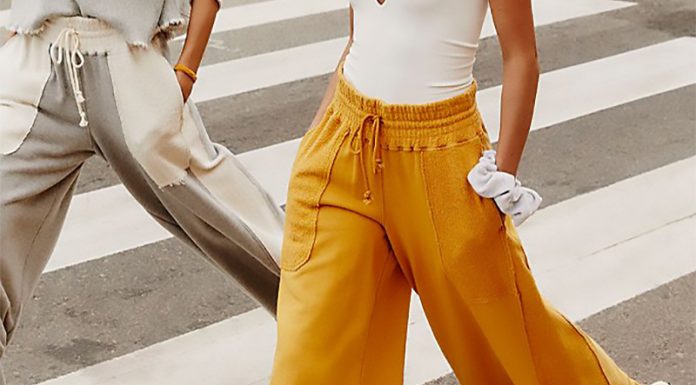 Trend pomladi in poletja 2021: Vračajo se hlače s širokimi hlačnicami