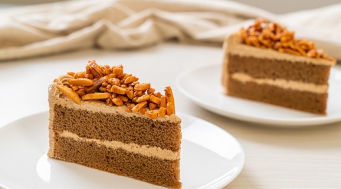 Recept: kavna mandljeva torta