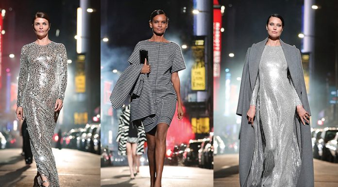 Modna hiša Michael Kors 40-letnico praznovala s supermodeli devetdesetih na ulicah Broadwaya