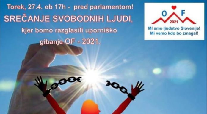 Ustanovitev nove Osvobodilne fronte, Trg republike, 27. 4. 2021 ob 17.30