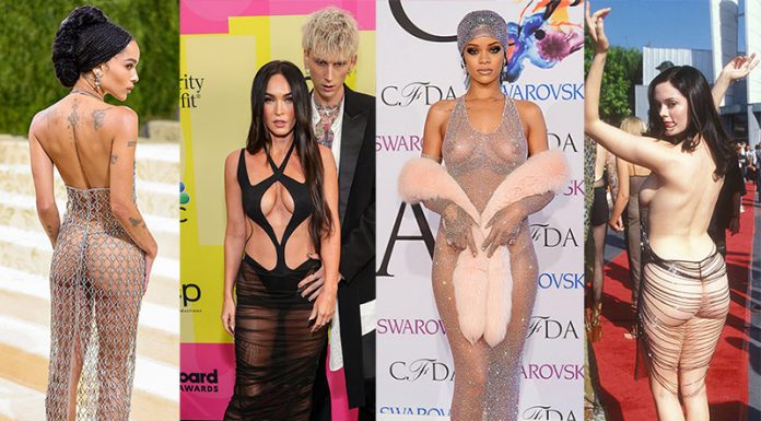 Zvezdnice, ki so se praktično gole sprehodile po rdeči preprogi