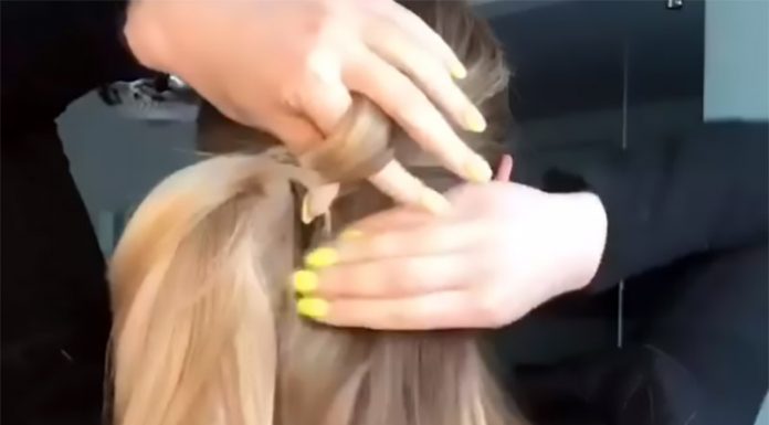 Preprosta, a čudovita frizura za dolgolaske: čisto poseben čop