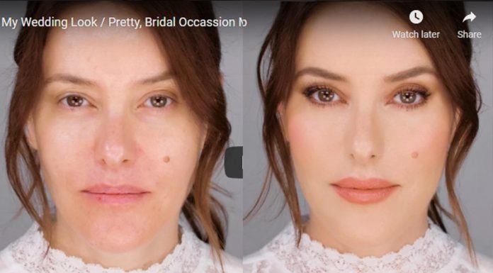 VIDEO: Nežno poročno ličenje