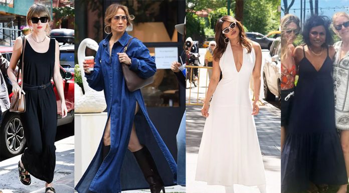 Zvezdnice poletje preživljajo v maksi oblekah