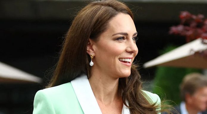 Kate Middleton se je na Wimbledonu 2023 pojavila v sveži mint-zeleni obleki