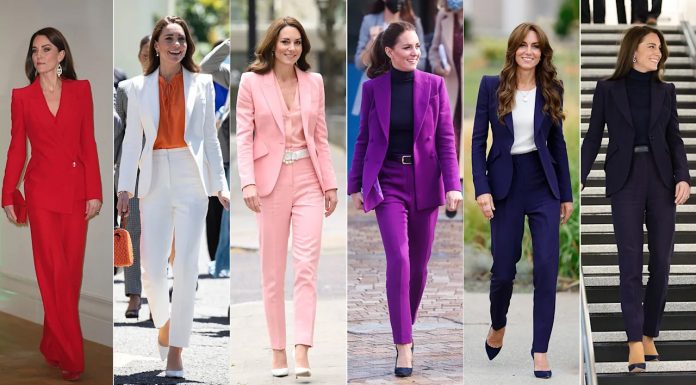 To je razlog, zakaj Kate Middleton zadnje čase nosi hlačne kostime