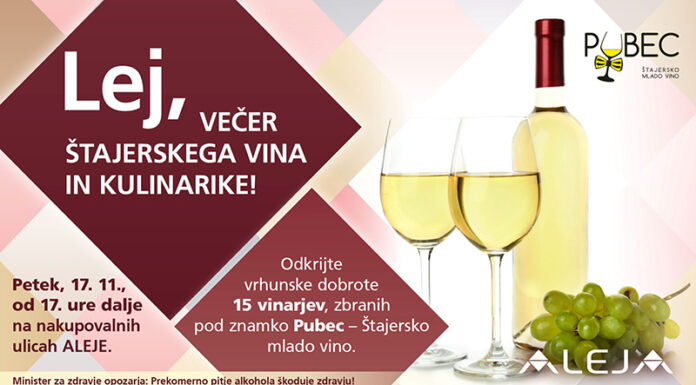 Nepozaben vikend vrhunskih kulinaričnih, filmskih in prazničnih doživetij v ALEJI