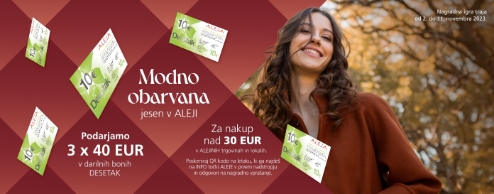 Velika nagradna igra in modni labirint v ALEJI