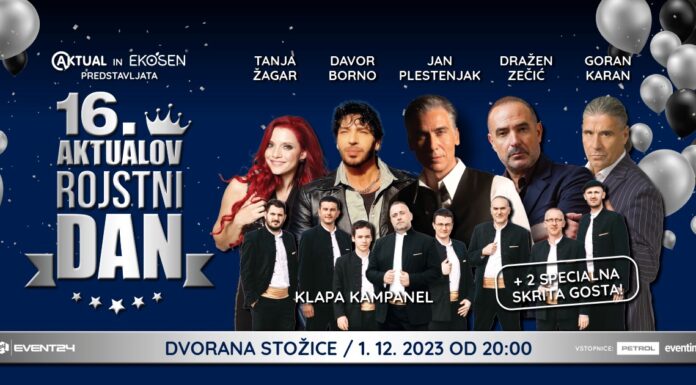 Aktualov 16. rojstni dan; 01. 12. 2023, Dvorana STOŽICE