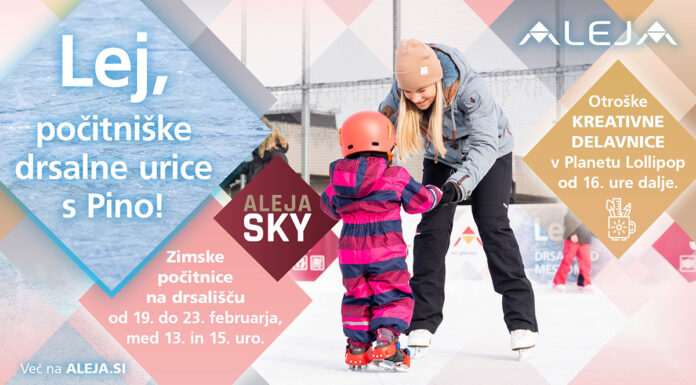 Zimske počitnice z brezplačnimi uricami drsanja v ALEJI
