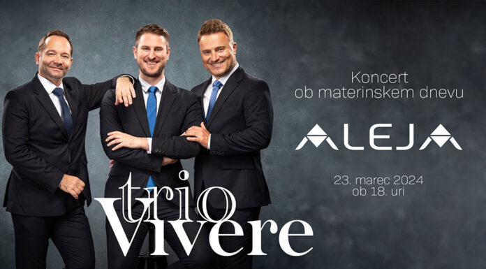 Lej, mama, čudovit koncert Tria Vivere v ALEJI