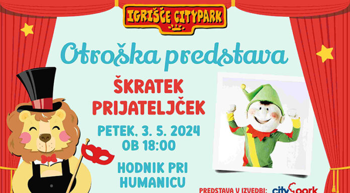 Otroški igrivi popoldnevi v Cityparku in brezplačne gledališke predstave za obiskovalce