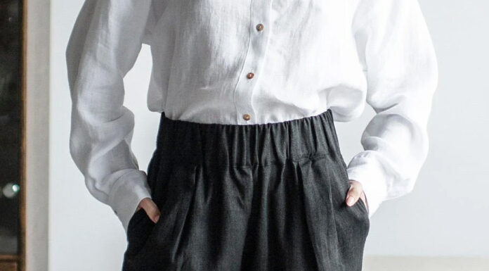 Črne hlače poleti? Da, če so to lanene hlače!