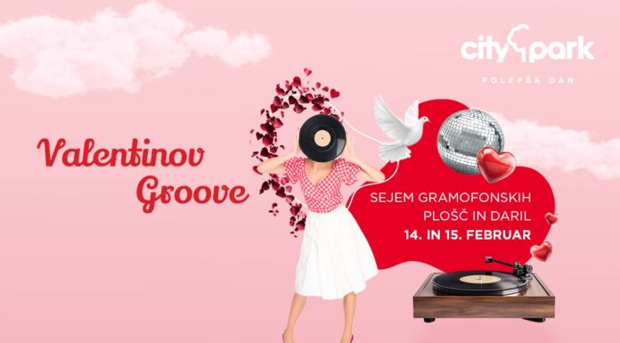 Valentinov Groove v Cityparku: sejem »vinilk«, DJ nastopi in nagradna igra