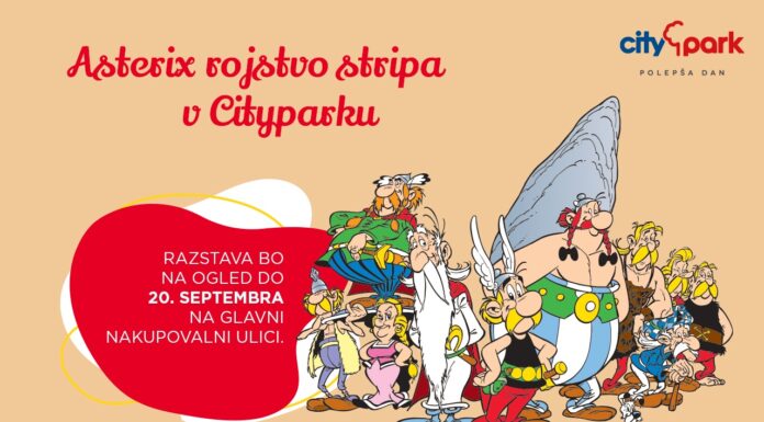 Citypark polepša začetek šolskega leta: popusti, posebna akcija in razstava Asterix skozi čas