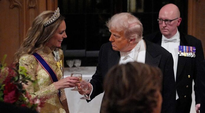 Kate Middleton se je zavedala pritiska državnega obiska Trumpovih