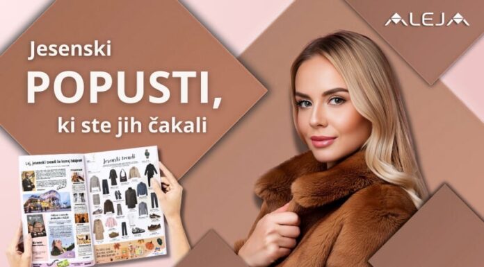 ALEJINA jesenska moda, ekskluzivne ugodnosti in počitniško dogajanje