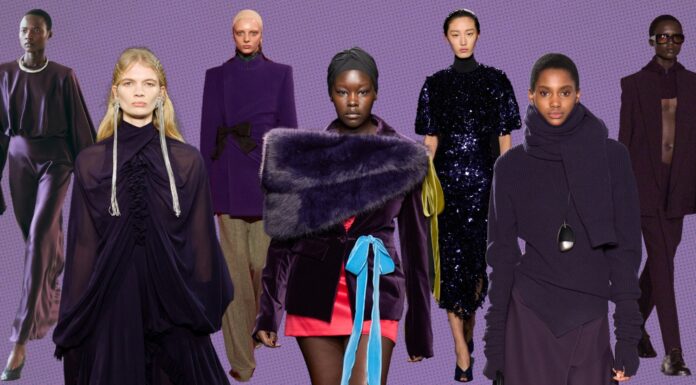 Barva slive oz. melancane je največji barvni hit jeseni 2025