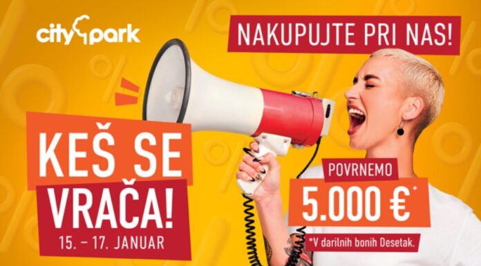 Ob začetku pomladi bodo v ALEJI in Cityparku skupaj podelili za kar 10.000 evrov DESETAKOV