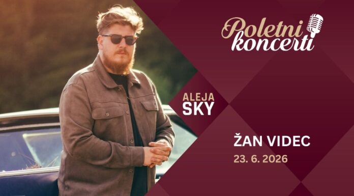 Danes bo na ALEJI SKY nastopil Žan Videc, eden najvidnejših mladih slovenskih glasbenikov
