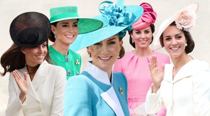Vsi videzi Kate Middleton na slovesnostih »Trooping the Colour« do leta 2026