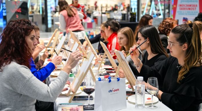 V Citypark ta četrtek na likovno ustvarjanje in kozarec vina