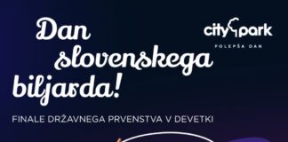 To soboto v Cityparku spremljajte najboljše slovenske igralce biljarda