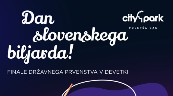 To soboto v Cityparku spremljajte najboljše slovenske igralce biljarda